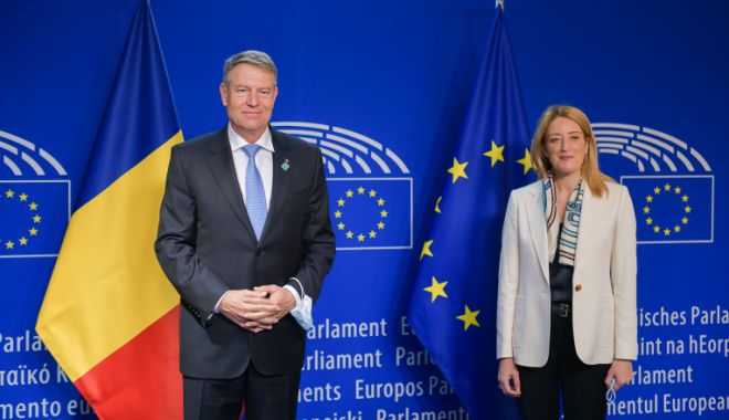 Klaus Iohannis s-a întâlnit cu Roberta Metsola. Aderarea la Schengen, printre subiectele discutate - iohannisiar-1645210690.jpg