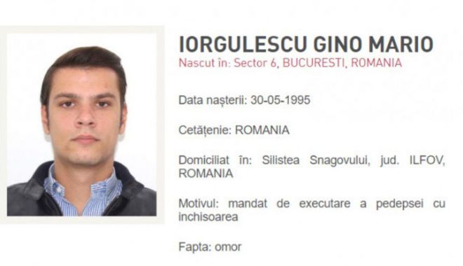 Mario Iorgulescu a fost dat în urmărire generală de Poliția Română