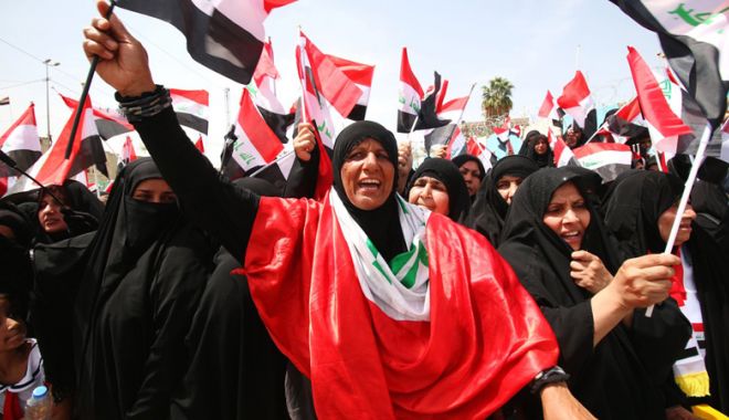 Irak: Proteste și drapele americane arse după lovitura din Siria - irakproteste-1523883453.jpg
