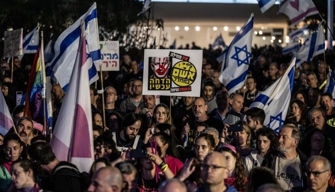 Mii de israelieni au cerut în stradă alegeri anticipate, la Tel Aviv