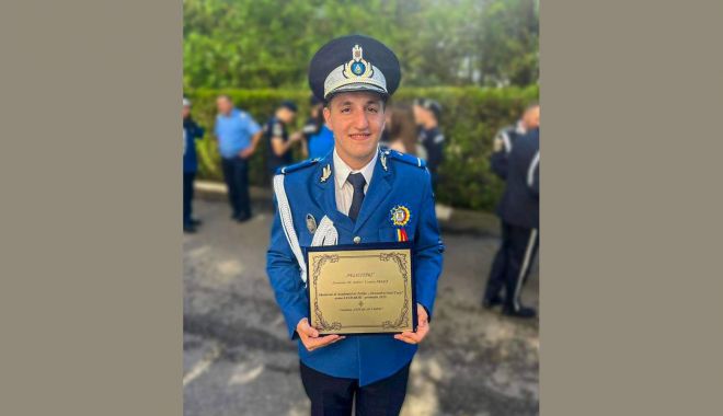 Vis împlinit pentru un tânăr crescut la orfelinat. Andrei a absolvit Academia de Poliţie, iar de luni începe serviciul