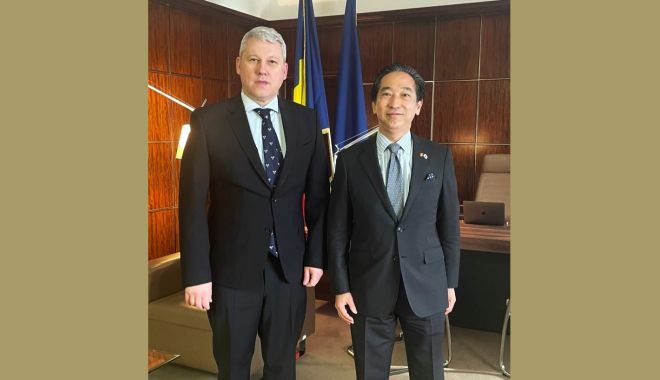 Cătălin Predoiu, discuţii cu noul ambasador al Japoniei despre clarificarea procedurilor privind vizele de şedere