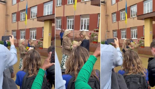 Jill Biden, Prima Doamnă a Statelor Unite, a trecut granița în Ucraina