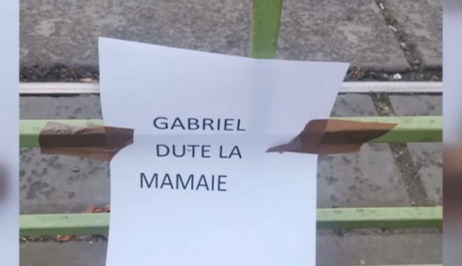 Afișe cu „Gabriel, du-te la mamaie” au împânzit capitala. Nimeni nu știe cine e Gabriel