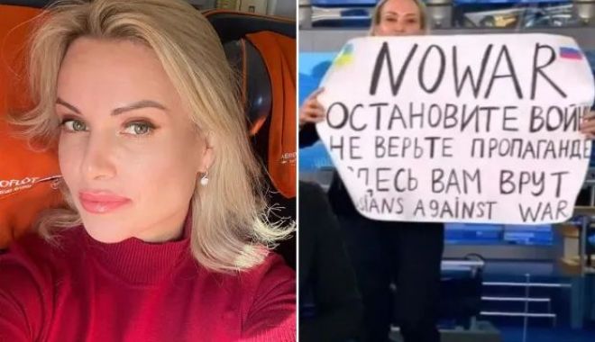 Jurnalista din Rusia care a protestat anti-război în direct la TV ar fi fost otrăvită la Paris