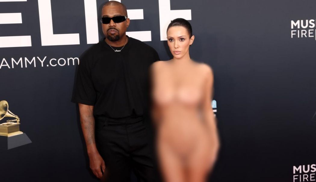 Apariție neașteptată la premiile Grammy! Soția artistului Kanye West a defilat dezbrăcată pe covorul roșu - kanye-west-1738586977.jpeg