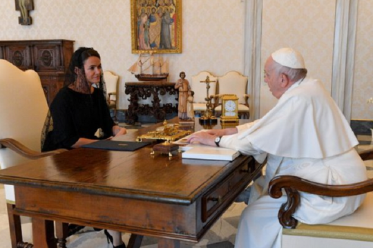 Președinta Ungariei i-a cerut Papei Francisc să inițieze un dialog pentru pace în Ucraina - katalinnovakfrancisctw-1682696006.png