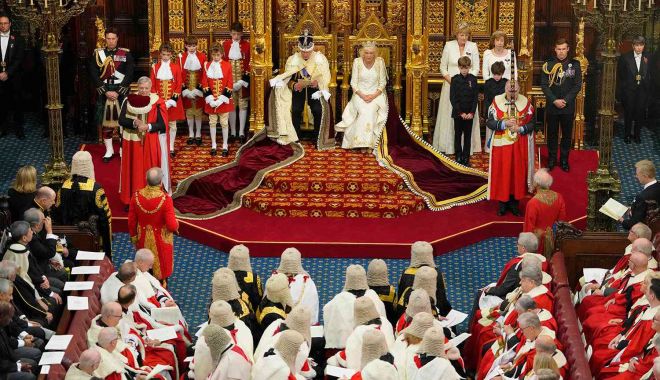 Regele Charles al III-lea a susținut pentru prima oară „Discursul Regelui” în Parlamentul de la Londra