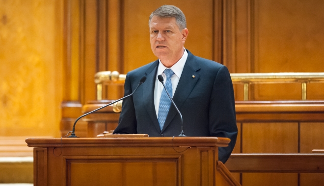 Ce mesaj a transmis Klaus Iohannis la aniversarea SIE - klausiohannisparlament-1486538977.jpg