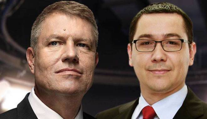 Iohannis explică de ce nu i-a adresat o întrebare lui Ponta la dezbaterea de la B1 - klausponta1320508932-1415879724.jpg