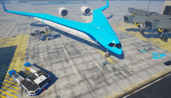 Inspirat de o chitară, un avion revoluționar de pasageri intră în producție - klmentudelftvliegenineenvombrand-1559633629.jpg
