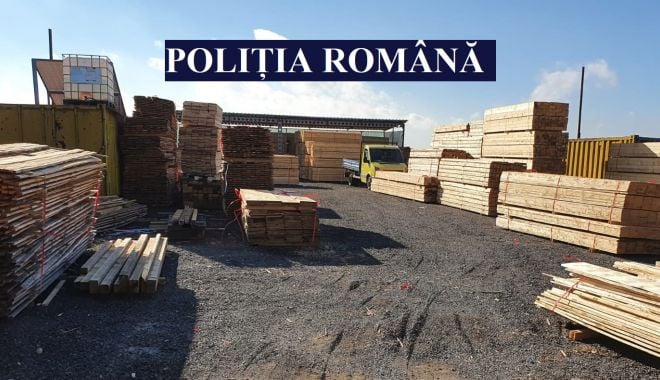 Lemn fără acte, depistat la operatorii economici din Constanţa - lemn-1634899965.jpg