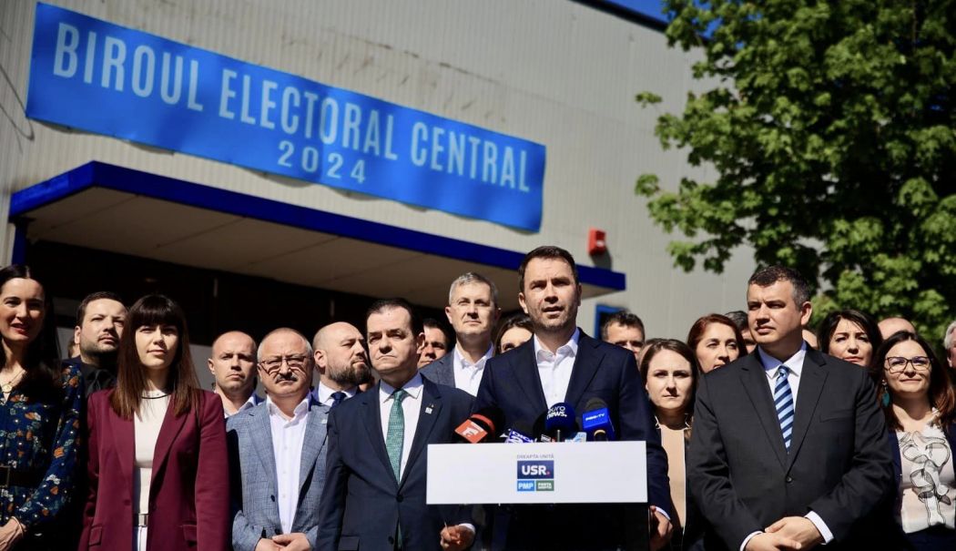 Liderii Alianței Dreapta Unită au depus la BEC lista pentru europarlamentare. „Împreună la toate alegerile!”