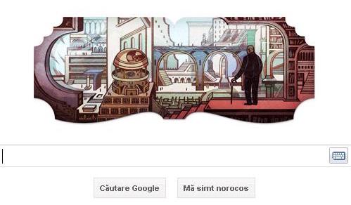 Logo special Google, dedicat scriitorului Jorge Luis Borges - logo-1314183991.jpg