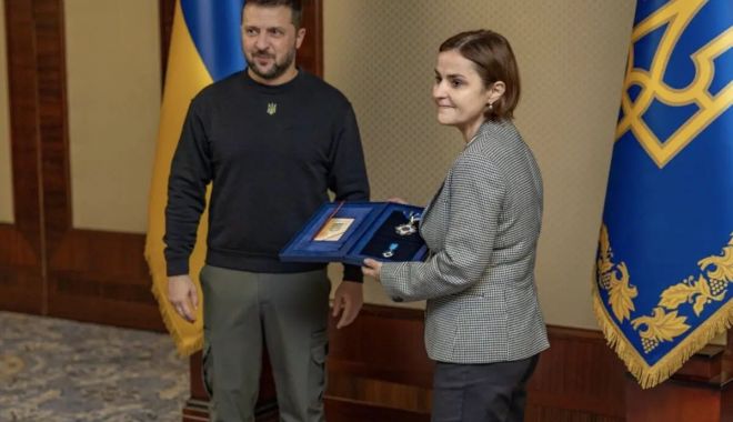 Ministrul Afacerilor Externe, Luminiţa Odobescu, a primit la Kiev Ordinul Prinţului Iaroslav cel Înţelept