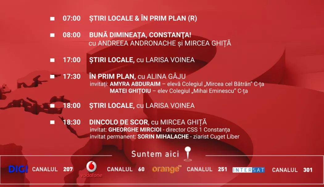 Programul zilei de luni, 26 ianuarie, de la Antena 3 Constanța - luni-1769195767.webp