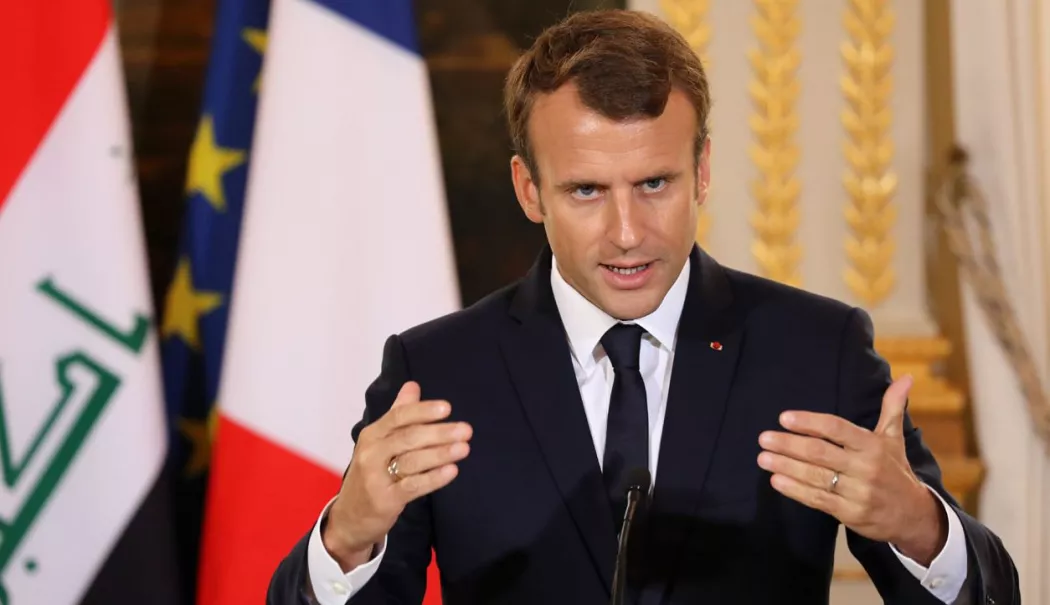 Macron: „Este important ca Irakul să nu fie antrenat în conflictul actual din Orientul Mijlociu“ - macron-1774783302.webp