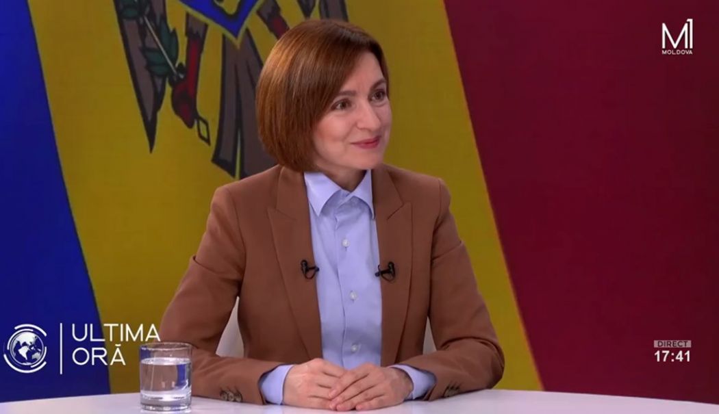 Maia Sandu, surprinsă de cutremur în direct la o televiziune din Chișinău. Cum a reacționat aceasta