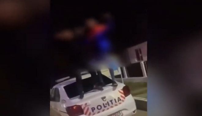 VIDEO - Au dansat manele pe MAŞINA POLIŢIEI, apoi s-au lăudat pe rețelele de socializare - manele-1638894374.jpg