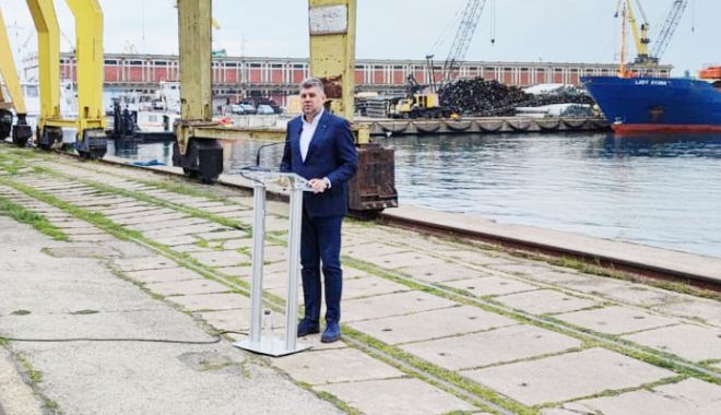 Premierul Marcel Ciolacu susţine modernizarea infrastructurii feroviare din Portul Constanța