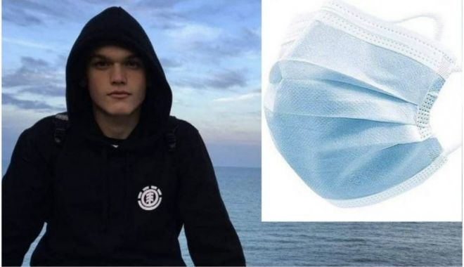Un adolescent român, stabilit în Italia, a inventat o mască chirurgicală inteligentă. Va fi prezentată la Dubai Expo - masca-1641479480.jpg