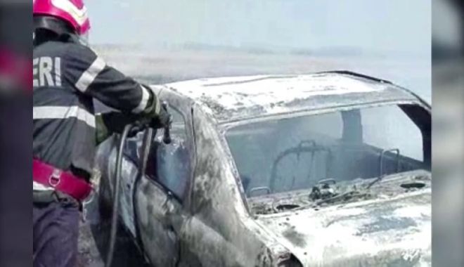 Bărbat reținut pentru că ar fi incendiat două autoturisme, în municipiul Constanța - masinafacutascrumpeuncampdinapro-1521726457.jpg