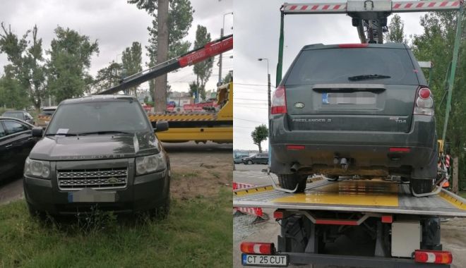 Maşinile parcate pe spaţiul verde, în Mamaia, ridicate de poliţiştii locali - masinileparcate-1626963642.jpg