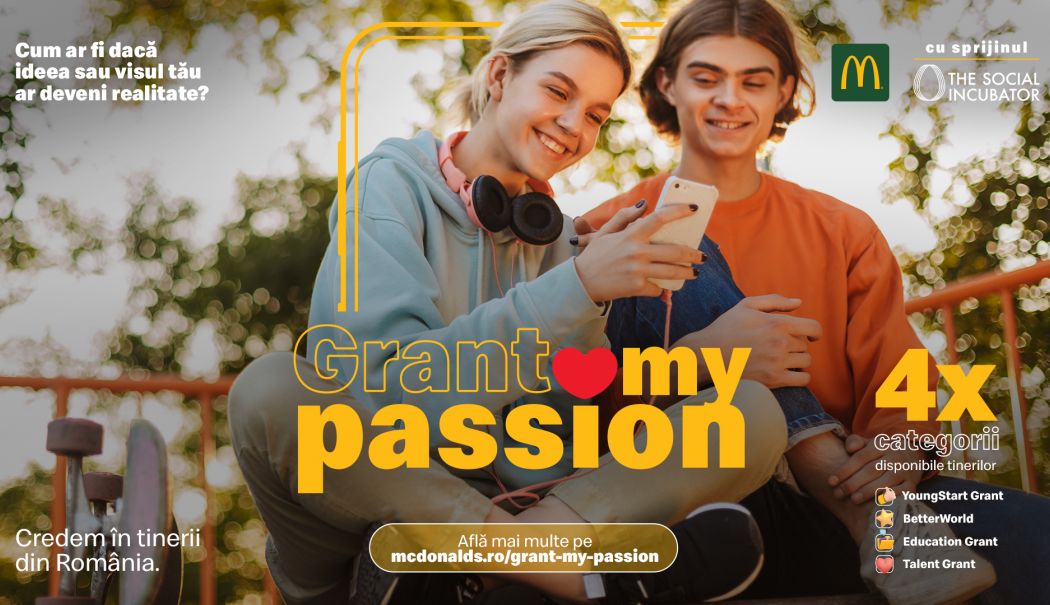 McDonald’s® lansează Grant My Passion – un nou program care susține tinerii ambițioși din România cu granturi și mentorat - mcdonalds-grant-my-passion-1746439977.jpg