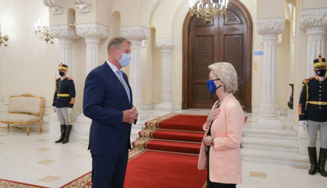 Klaus Iohannis, după întâlnirea cu preşedintele Comisiei Europene, Ursula von der Leyen - mczoptq0mczoyxnoptq0mtu4otgxntrm-1646300135.jpg