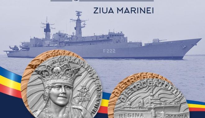 Medalie aniversară “Ziua Marinei - Fregata Regina Maria”, lansată de Forţele Navale Române - medalie-1629009250.jpg