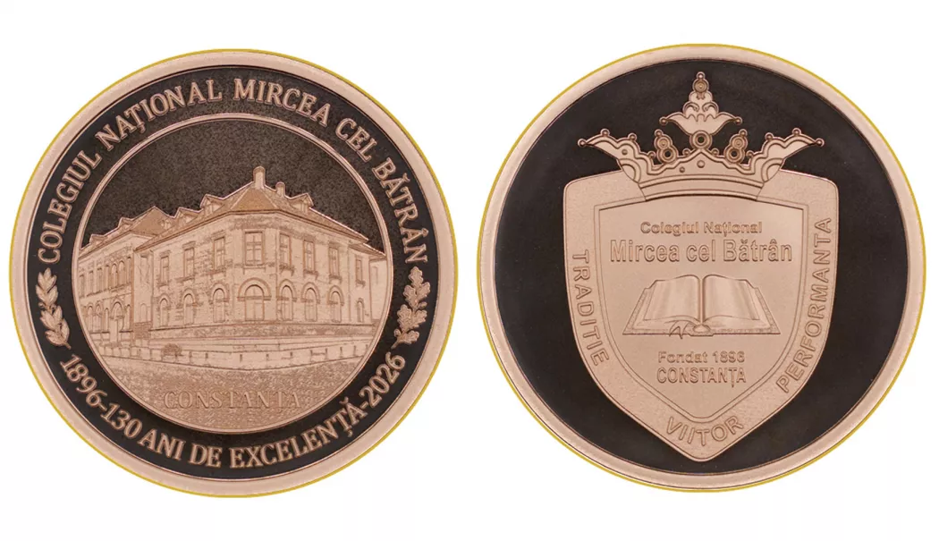 Colegiul „Mircea” transformă 130 de ani de istorie într-o colecție simbolică de medalii realizate la Monetăria Statului