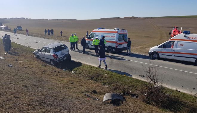 Grav accident rutier, cu cinci victime, în județul Constanța. Iată care a fost cauza - medgidiaaccidentsursapresact2-1582670827.jpg