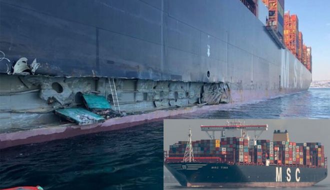 Mega-portcontainerul „MSC Tina”, implicat într-un accident în Turcia - megaportcontaineremsctina-1617038328.jpg