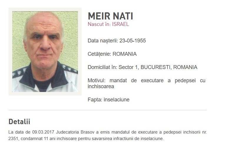 Nati Meir va fi adus în țară pentru a-și ispăși pedeapsa - meir-1734609895.jpg