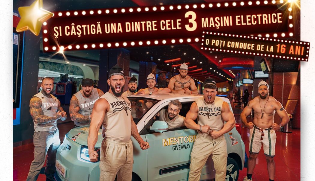 MENTORII, comedia care domină box office-ul românesc, surprinde fanii cu un concurs uriaș: trei mașini electrice cadou, în valoare totală de 40.000 de euro - mentorii--concurs-masini-electri-1742222795.jpeg