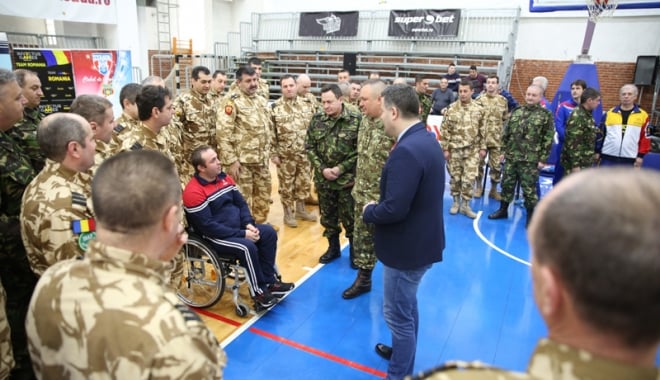 Militarii răniți în teatrele de operații reprezintă România la 