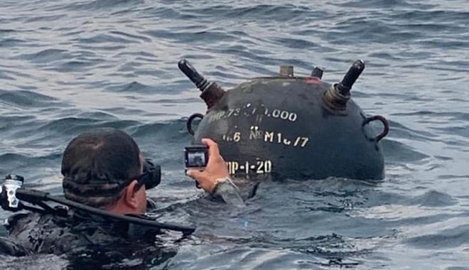 Misiunea de căutare a unei mine marine s-a încheiat. Anunţul făcut de Ministerul Apărării