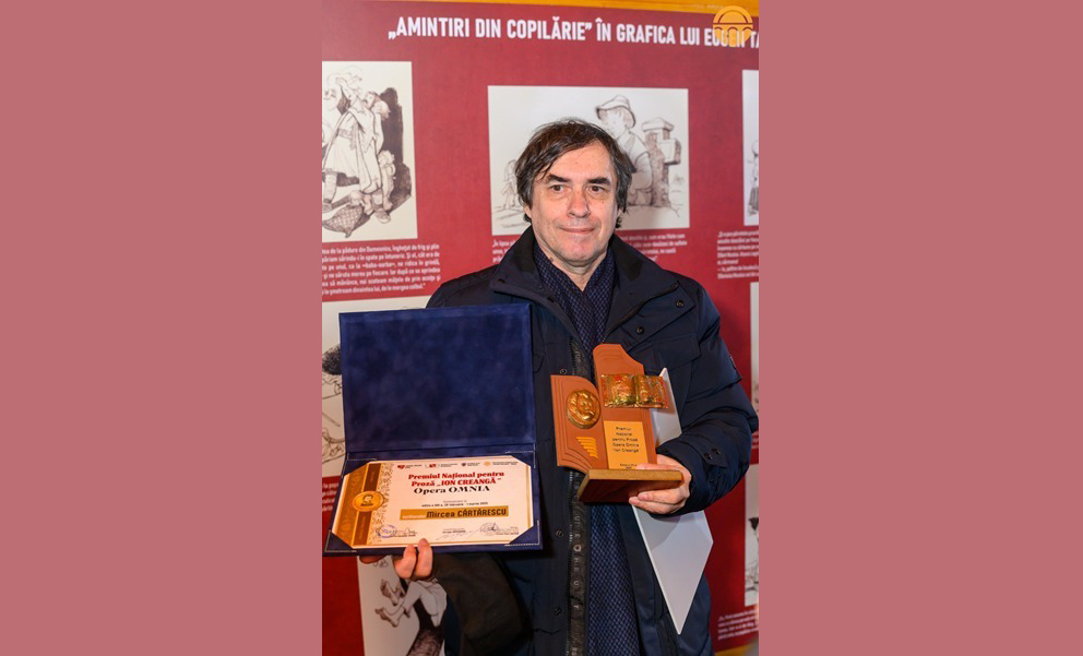 Mircea Cărtărescu, laureat al Premiului Naţional pentru Proză 