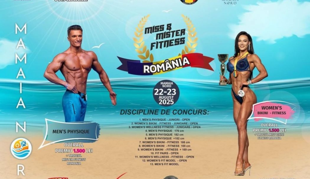 Mamaia Nord devine capitala fitnessului din România, în luna august - missmisterfitnessromania-1751717349.jpg