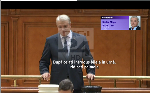 VIDEO INCREDIBIL / Gest obscen făcut de un senator PSD de Constanța, chiar în Parlamentul României - moga-1448262598.jpg