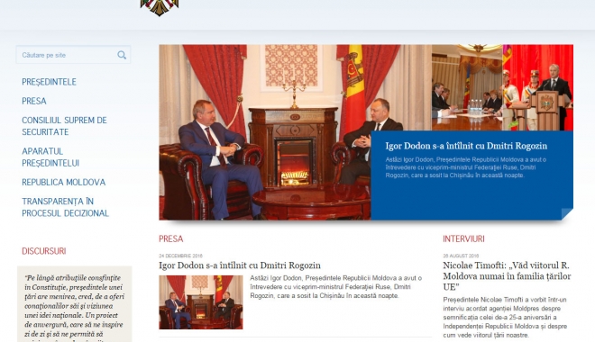 Igor Dodon a schimbat limba oficială a site-ului președinției - moldova-1482672651.jpg