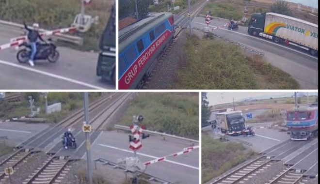 IMAGINI INCREDIBILE! Motociclist filmat făcând gesturi obscene mecanicului, în timp ce taie calea unui tren - motociclistul650x43548418100-1505299584.jpg