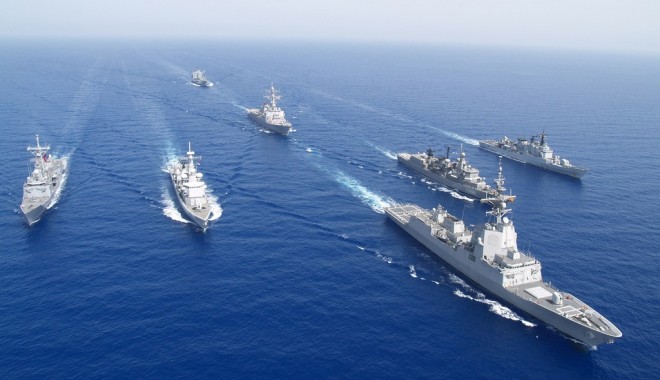 Exercițiu militar în vestul Mării Negre, cu nave din România, Bulgaria, SUA, Grecia, Italia - nave-1404483181.jpg