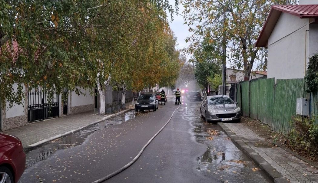 Clipe de coșmar în Năvodari după ce o conductă de gaz a fost avariată. 