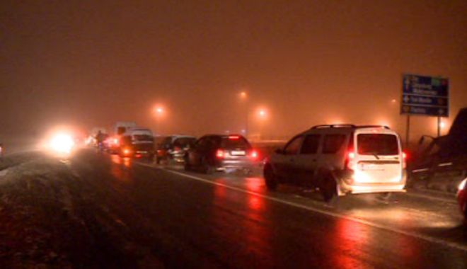 ATENȚIE șoferi! CIRCULAȚIE OPRITĂ între localitățile Mihai Viteazu și Tariverde din cauza unui accident rutier