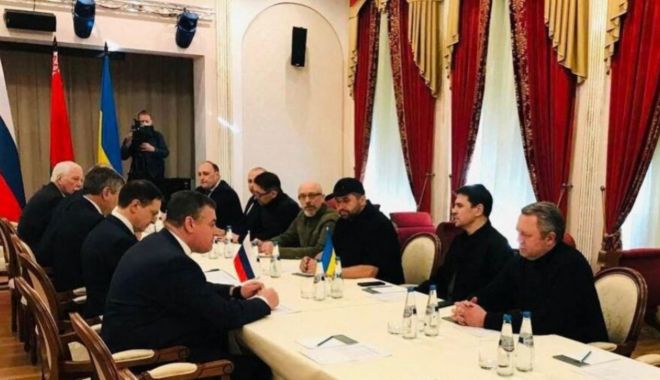 Ucraina și Rusia au început în Belarus a doua rundă de negocieri - negocieri-1646321608.jpg