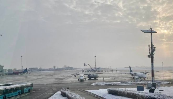 Compania Naţională Aeroporturi Bucureşti, anunțul dimineții despre traficul aerian, în condiții de iarnă