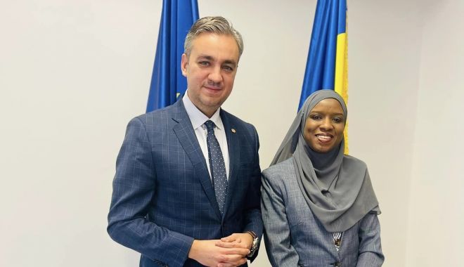 George Niculescu, întâlnire de lucru cu ambasadoarea Nigeriei la Bucureşti - niculescuambasador2-1673461509.jpg