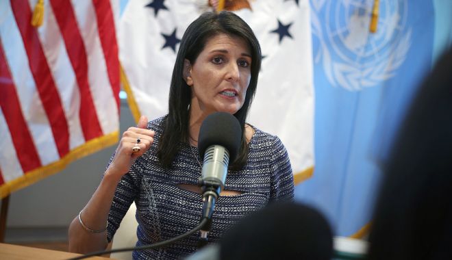 Ambasadoarea SUA la ONU, Nikki Haley, și-a dat demisia și urmează să părăsească postul la sfârșitul anului - nikkihaley-1539097294.jpg