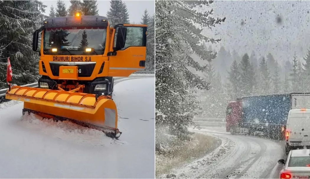 Ninge abundent în 14 județe. Traficul e restricţionat pe DN 6 - ningeabundentin14judetetraficule-1767513780.webp